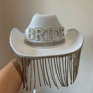 Bride cowgirl hat